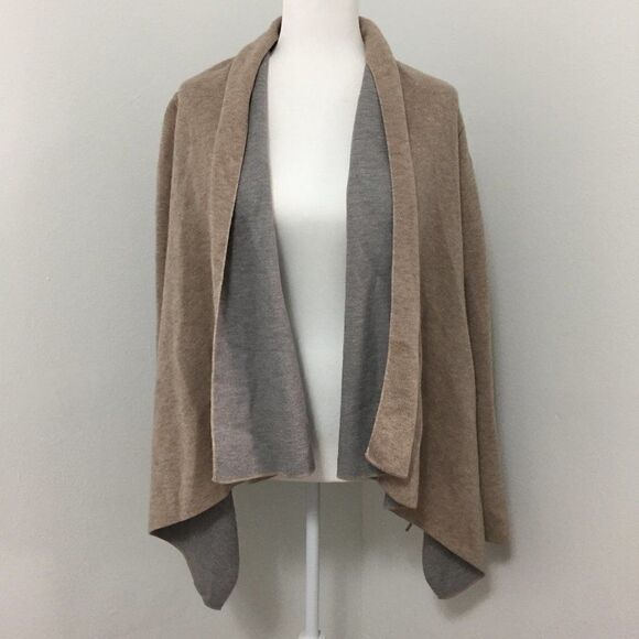 Zara Two-Toned Gray Beige Cardigan - Picture 2 of 4